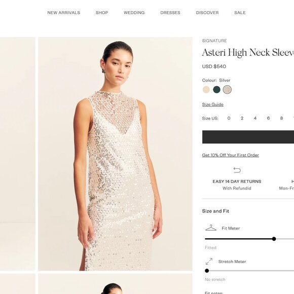 Shona Joy - Asteri high neck sleeveless maxi dress - Picture 2 of 6